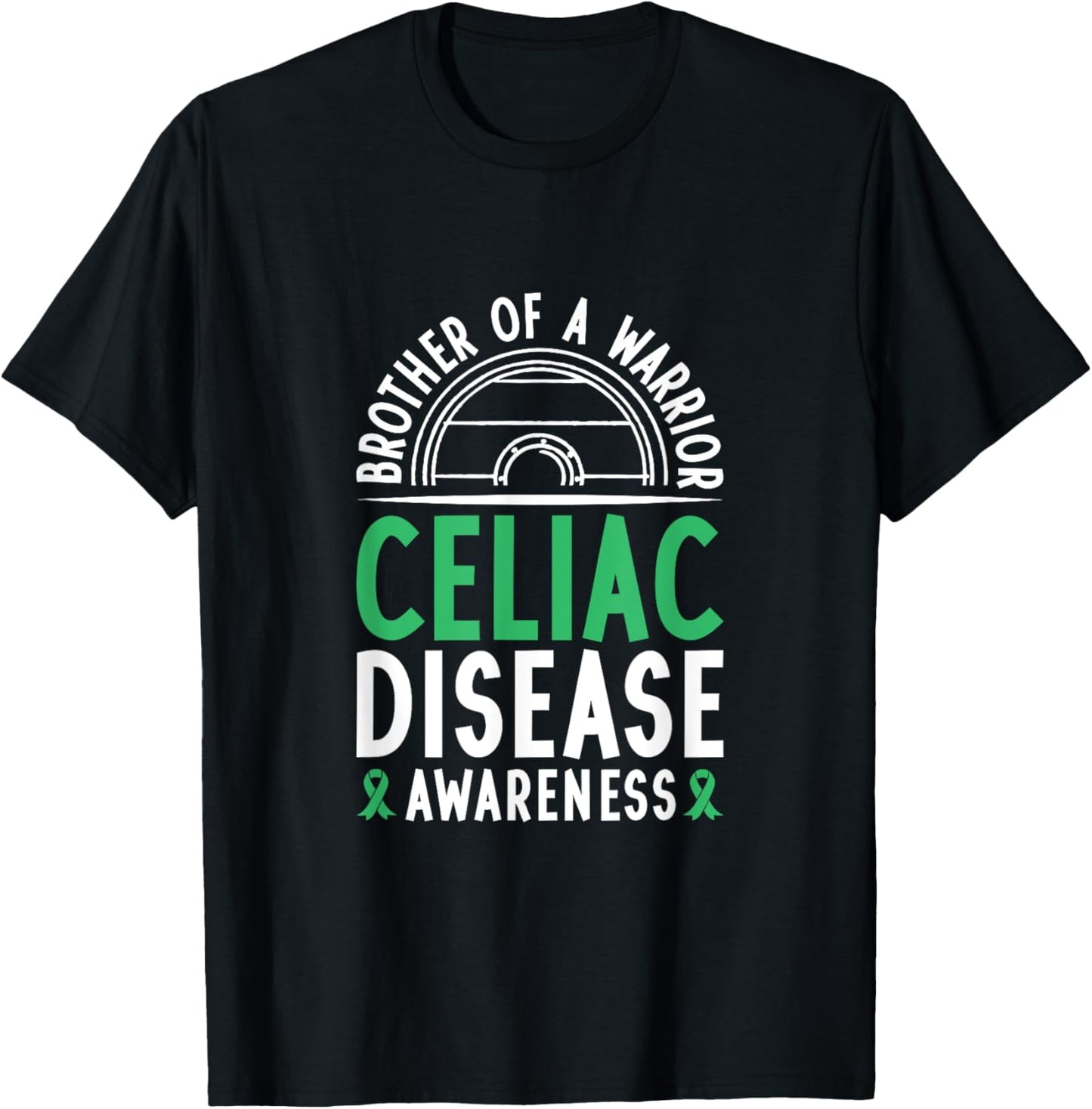 Brother of a Warrior - Celiac Disease Awareness T-Shirt - T-Shirt | Black