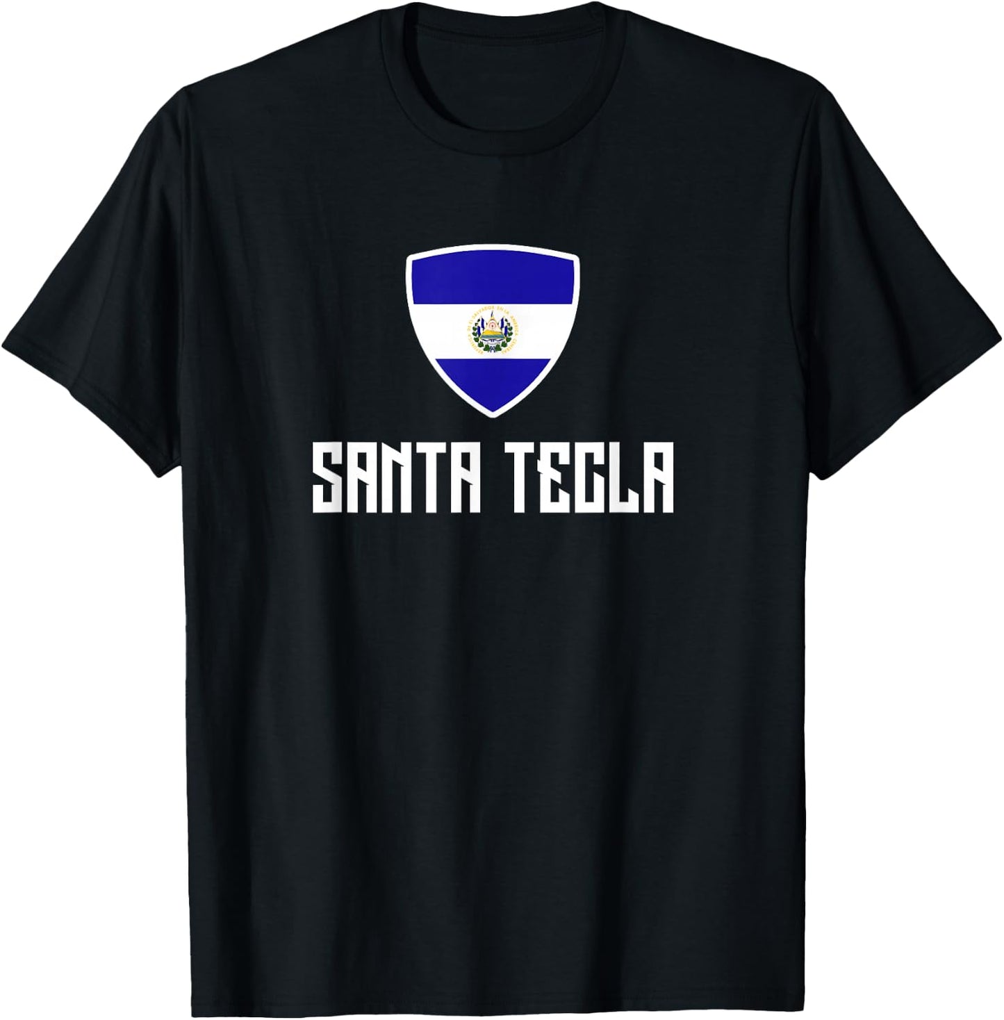 Santa Tecla El Salvador Flag Roots Heritage El Salvador T-Shirt - T-Shirt | Black