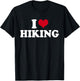 I Love Hiking Hiking T-Shirt - T-Shirt | Black