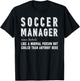 Soccer Manager Gift T-Shirt - T-Shirt | Black
