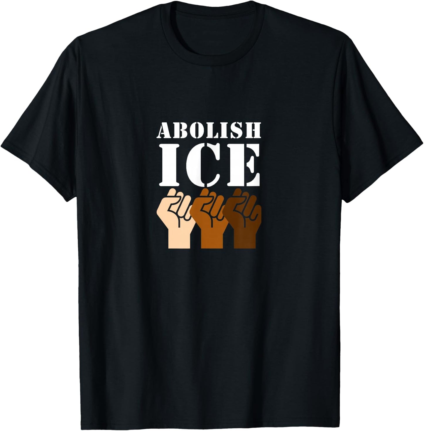 No Human Being Is Illegal Clothing Co Abolish ICE Protest & Resist Support Immigrants T-Shirt - T-Shirt | Black