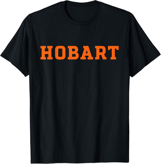 Hobart & William Smith Colleges Hobart Text Mark T-Shirt - T-Shirt | Black