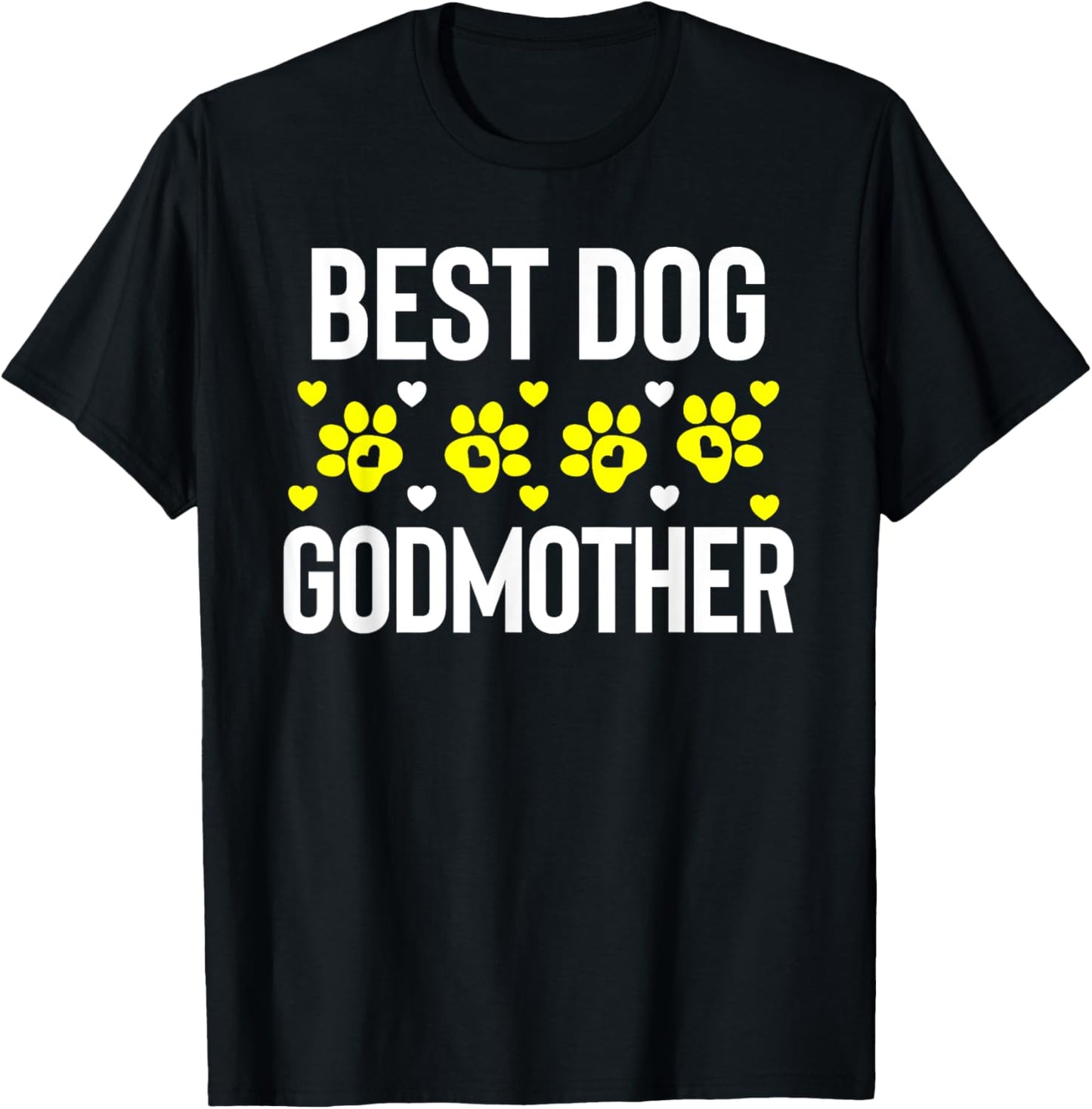 Dog Lover Holiday Christmas Best Dog Godmother Novelty Gifts Women Kids T-Shirt - T-Shirt | Black