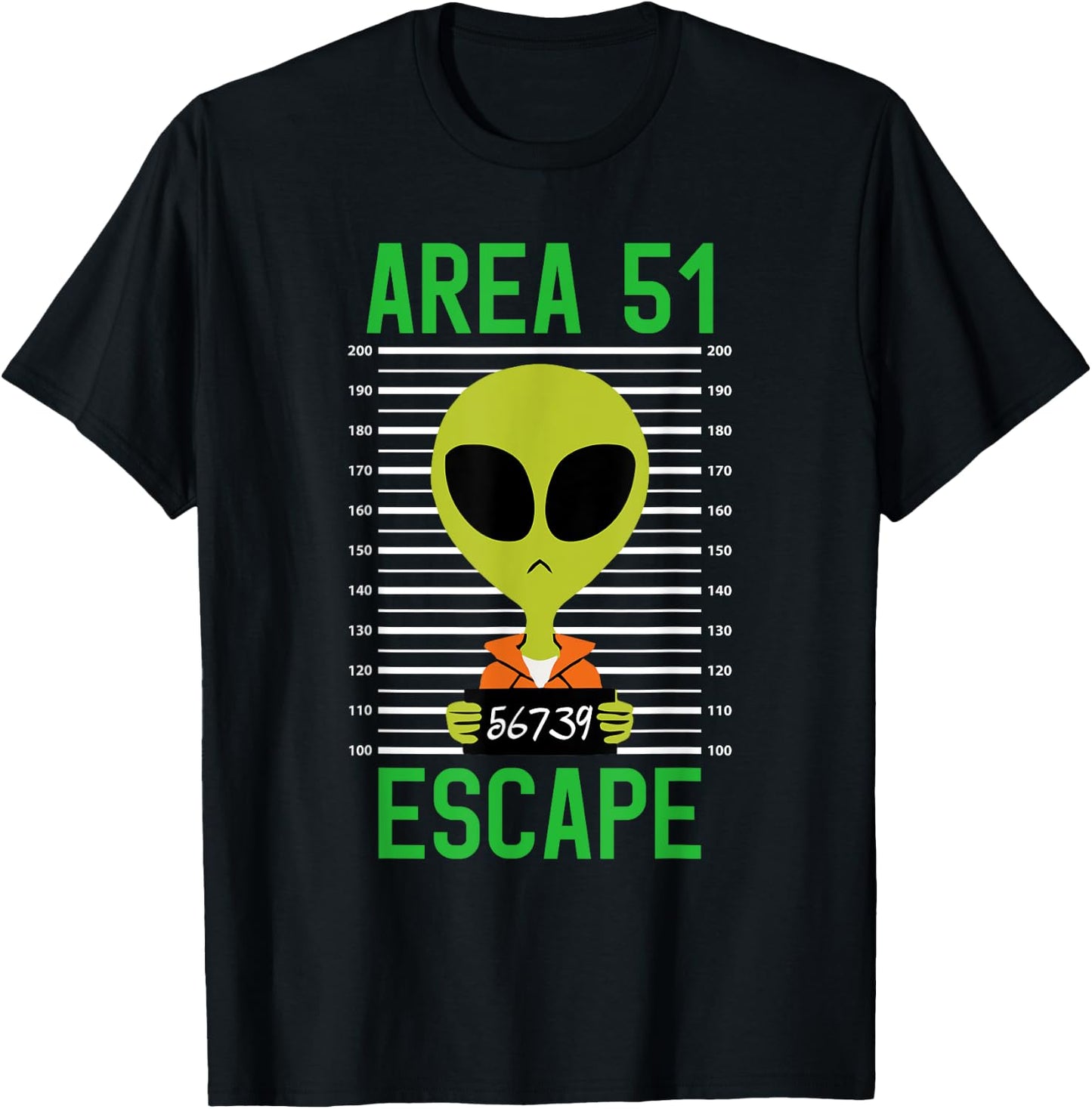 Storm Area 51 Funny Alien Escape Men Women UFO T-Shirt - T-Shirt | Black