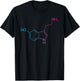 Serotonin Molecule Trippy Rave EDM Festival Happiness T-Shirt - T-Shirt | Black