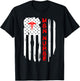 Patriotic American USA Flag MSN Nurse Caduceus RN Graduate T-Shirt - T-Shirt | Black