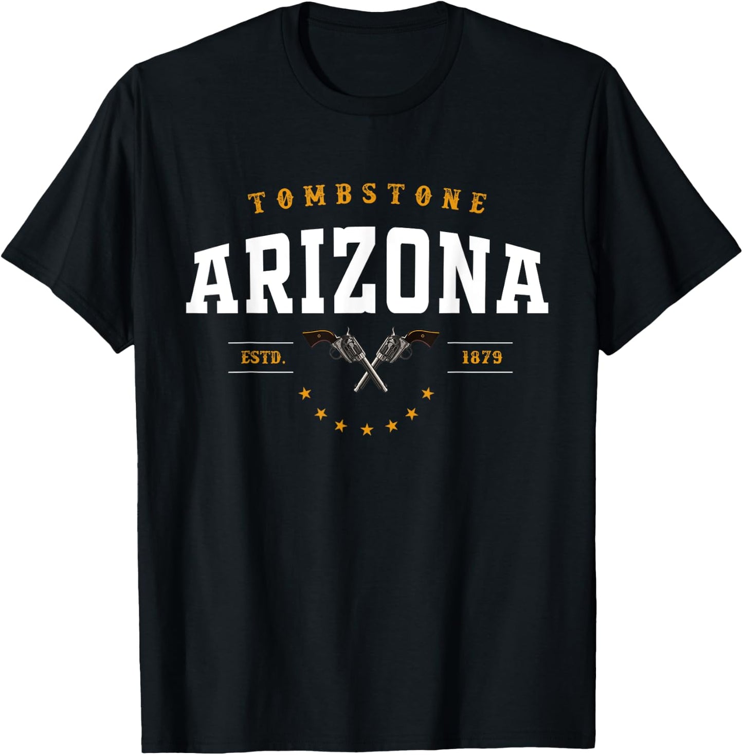 Cowboy and western movie or tombstone arizona T-Shirt - T-Shirt | Black