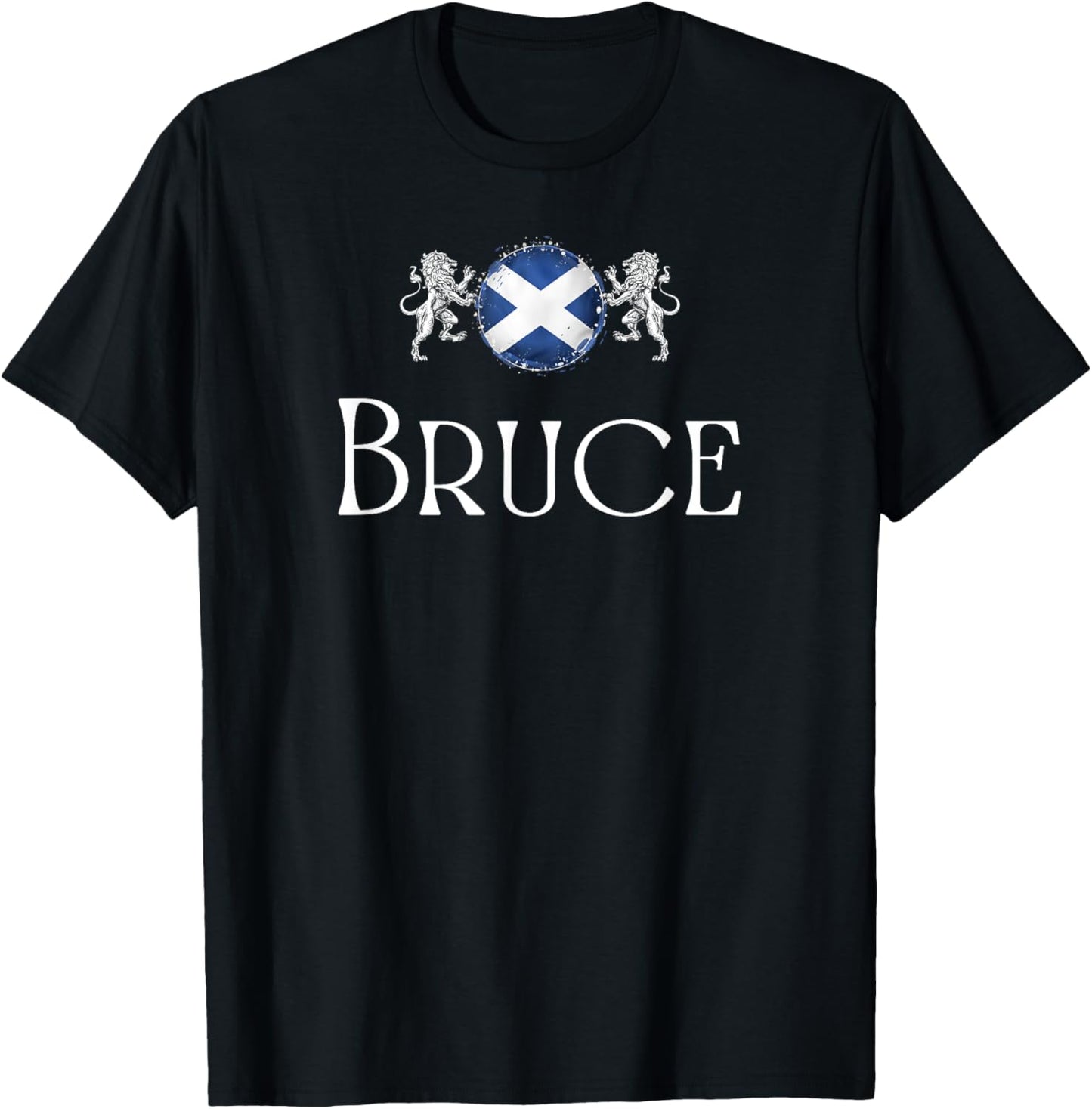 Bruce Clan Scottish Family Name Scotland Heraldry T-Shirt - T-Shirt | Black