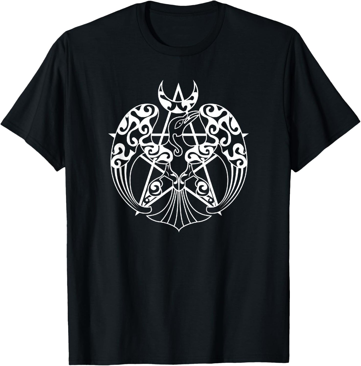 The Morrigan Celtic Goddess Dragon T-Shirt - T-Shirt | Black