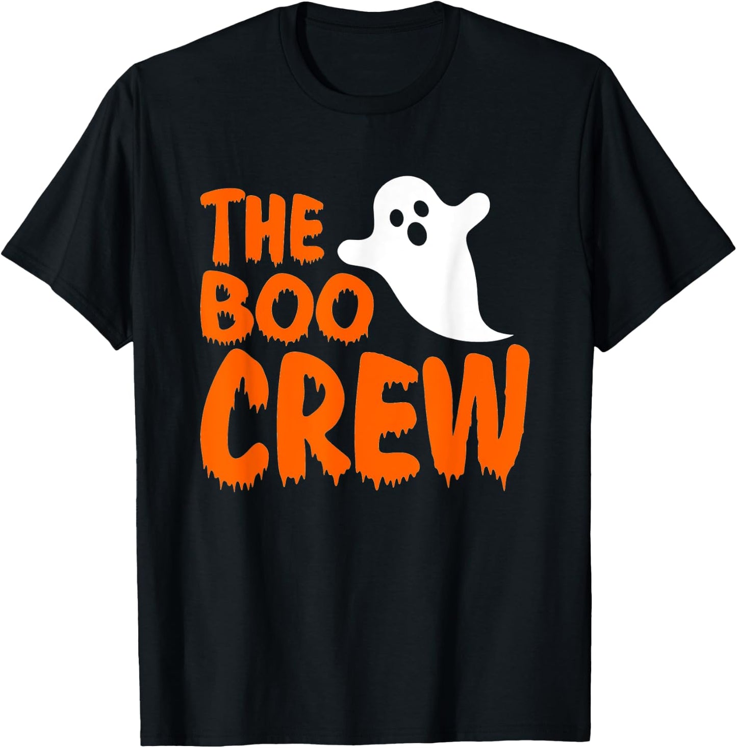 Halloween The Boo Crew - Cute Ghost - Spooky Family Matching T-Shirt - T-Shirt | Black