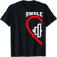 Swole Mates Cute Workout Matching Couples Valentine Day Gym T-Shirt - T-Shirt | Black