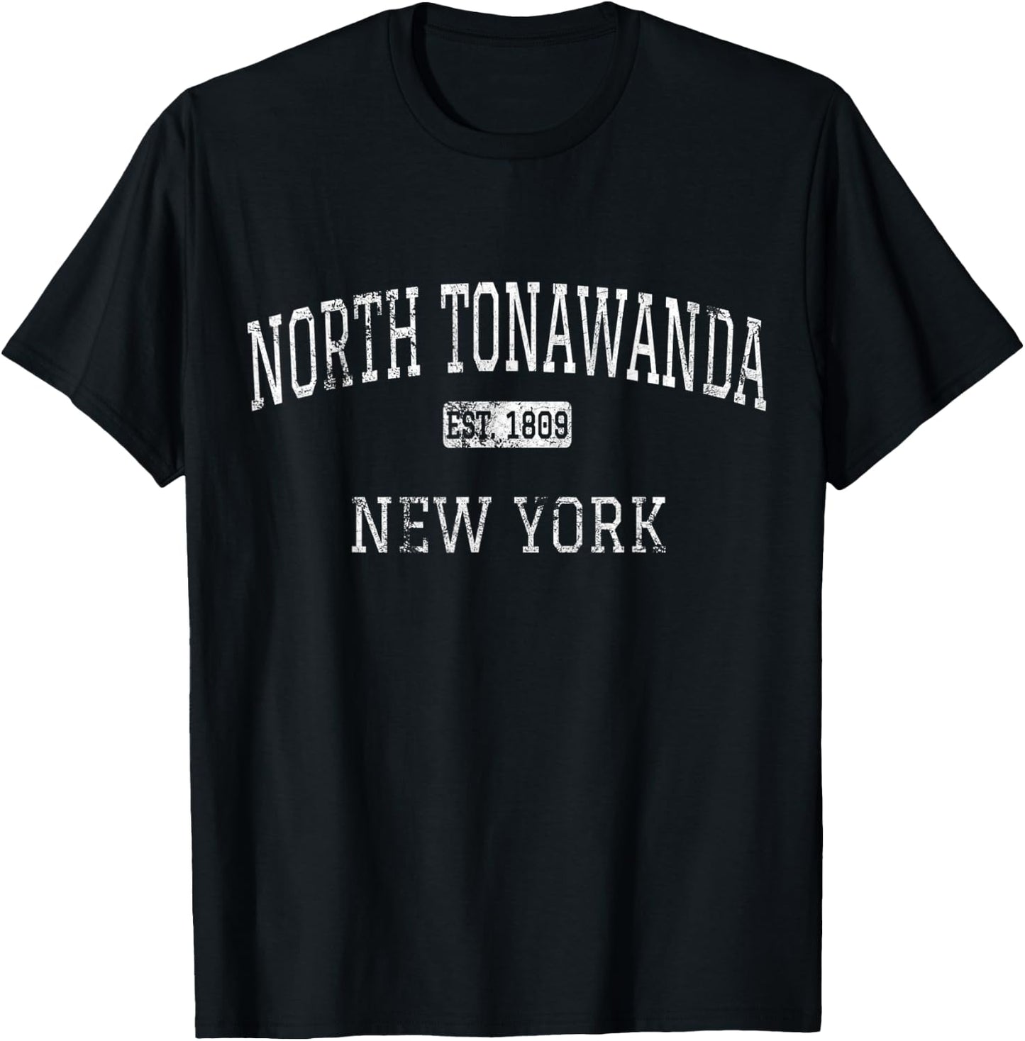 North Tonawanda New York NY Vintage T-Shirt - T-Shirt | Black