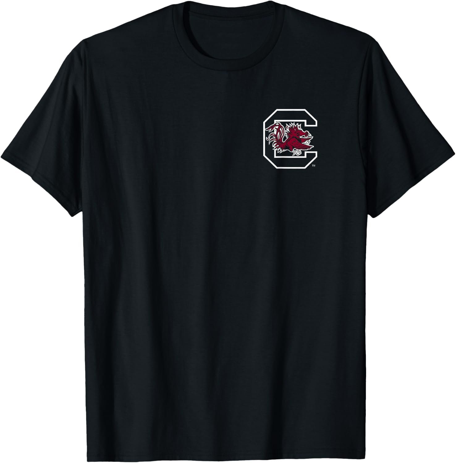 South Carolina Gamecocks Front/Back Football Black T-Shirt - T-Shirt | Black