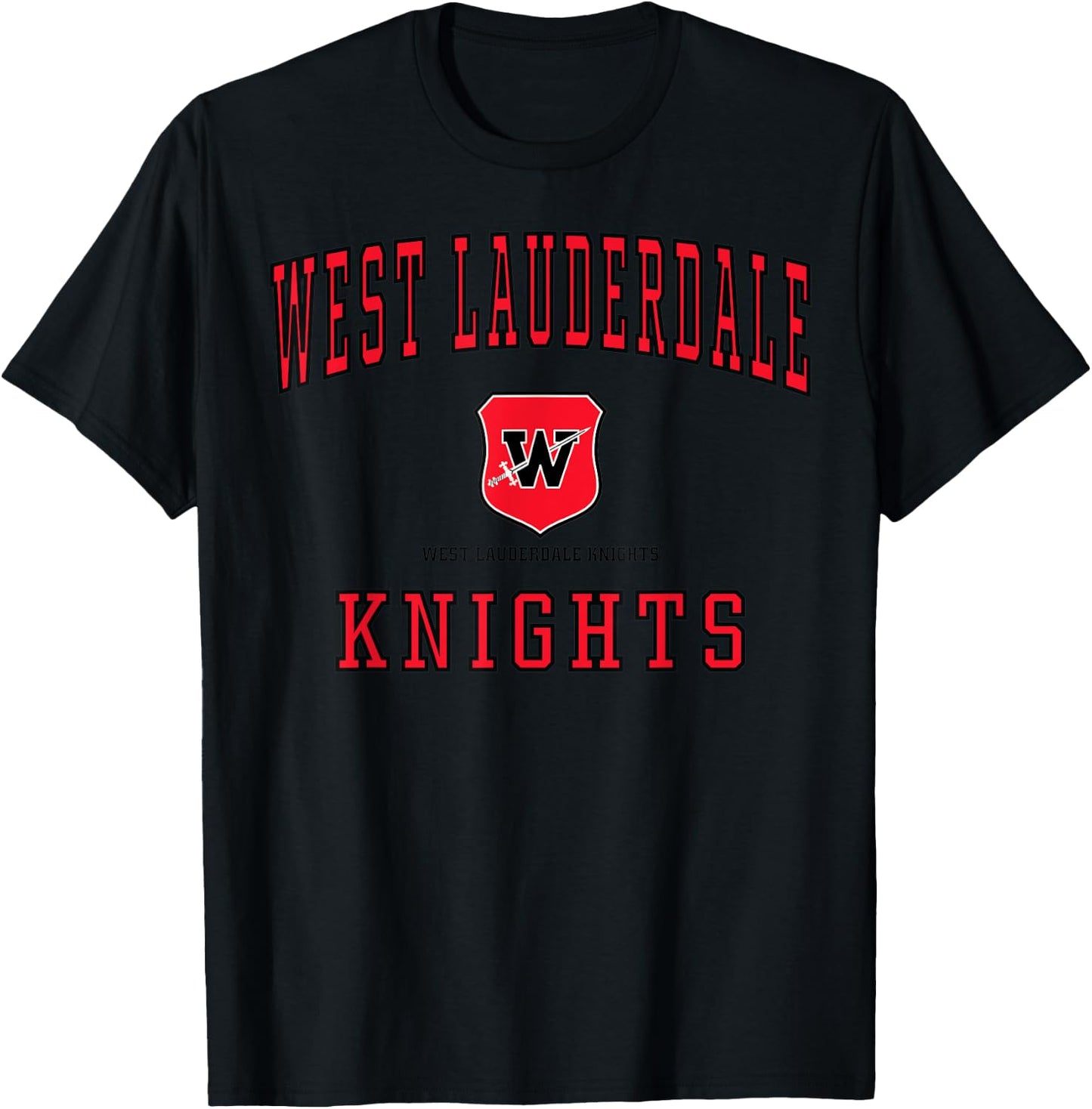 West Lauderdale High School Knights C1 T-Shirt - T-Shirt | Black