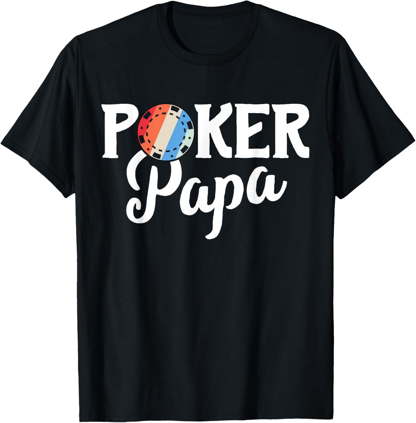 Poker Shirts Casino Gifts Card Player Poker Papa T-Shirt - T-Shirt | Black