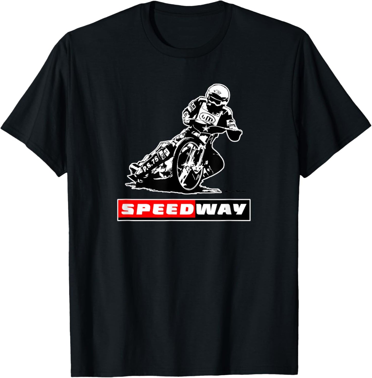 Motorbike Speedway Track Sports Motorcycle Racing T-Shirt - T-Shirt | Black