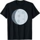 Waxing Gibbous Moon T-Shirt - T-Shirt | Black