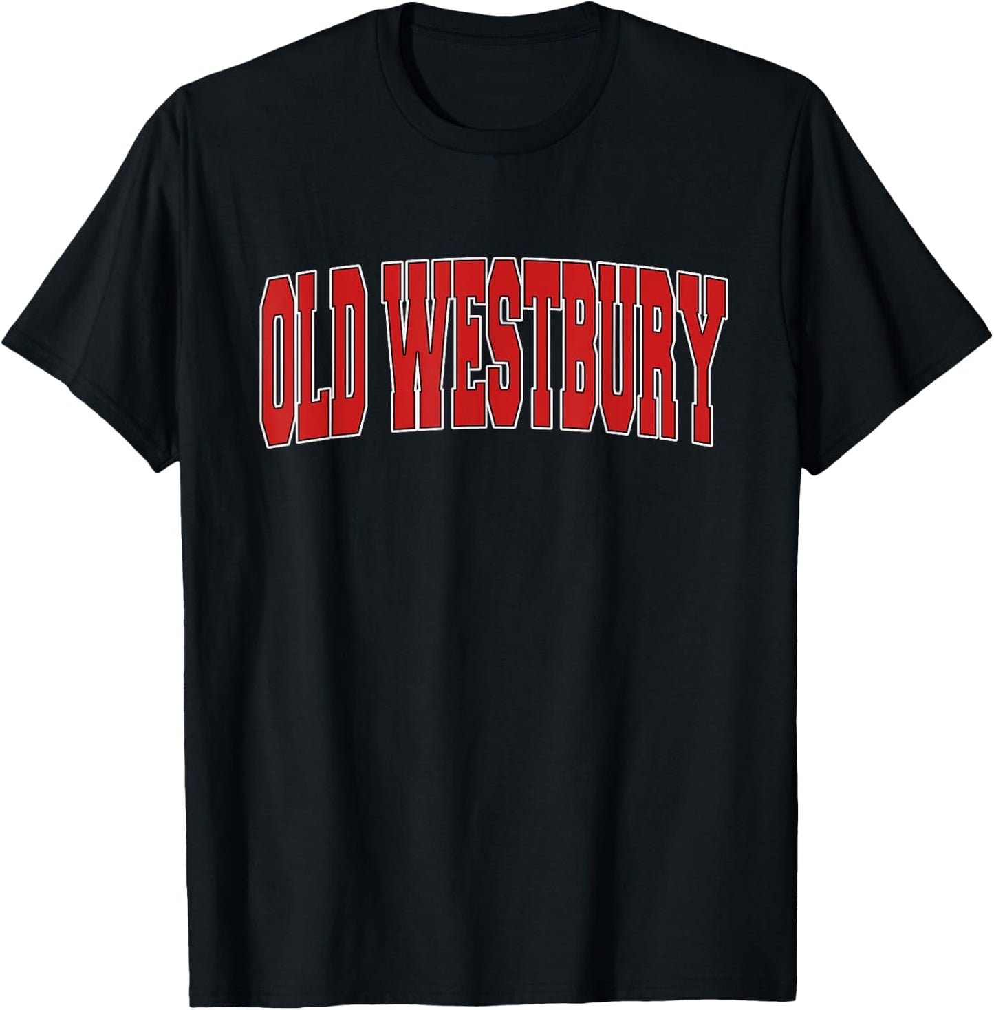 OLD WESTBURY NY NEW YORK Varsity Style USA Vintage Sports T-Shirt - T-Shirt | Black