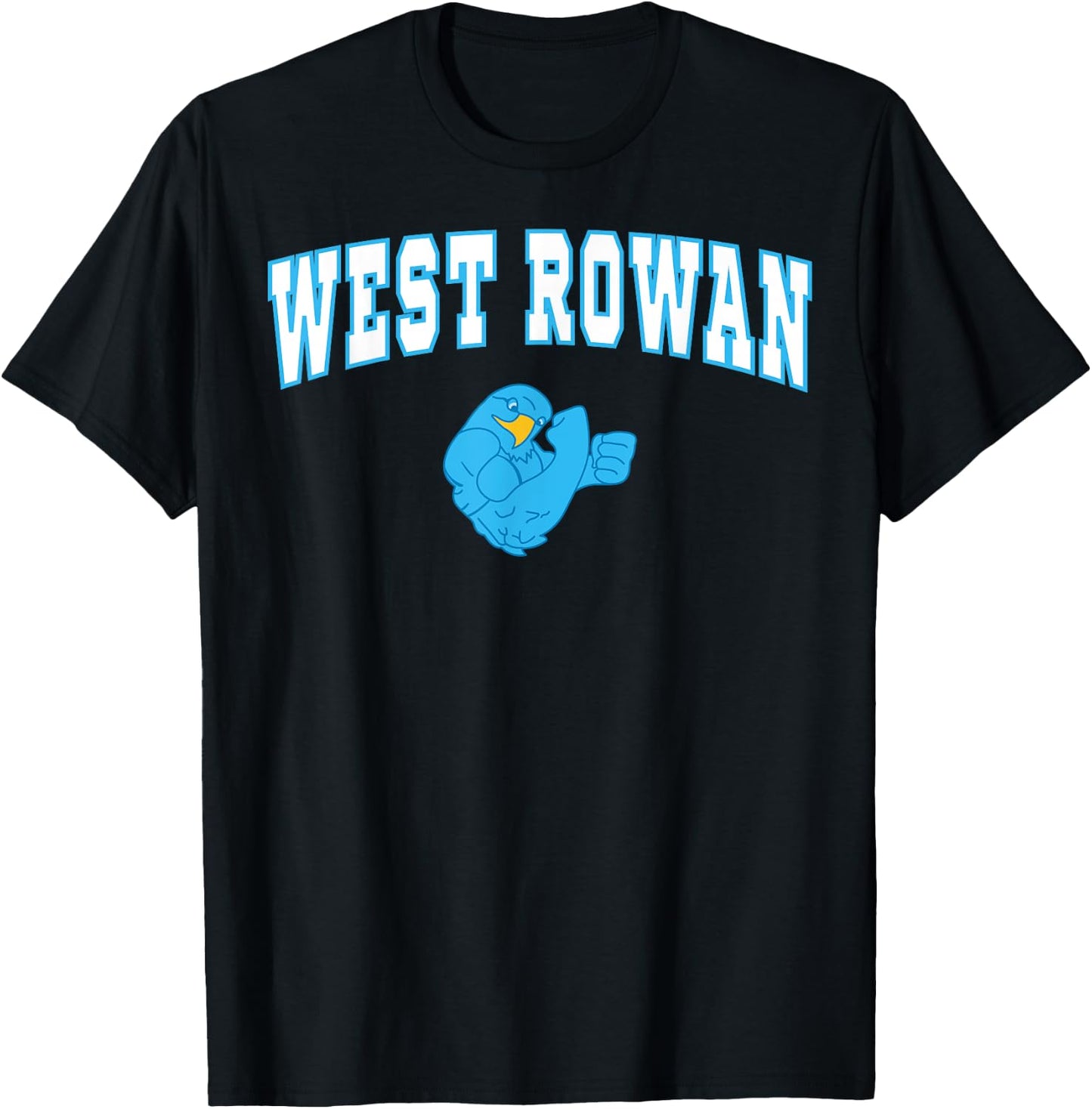 West Rowan High School Warriors C2 T-Shirt - T-Shirt | Black
