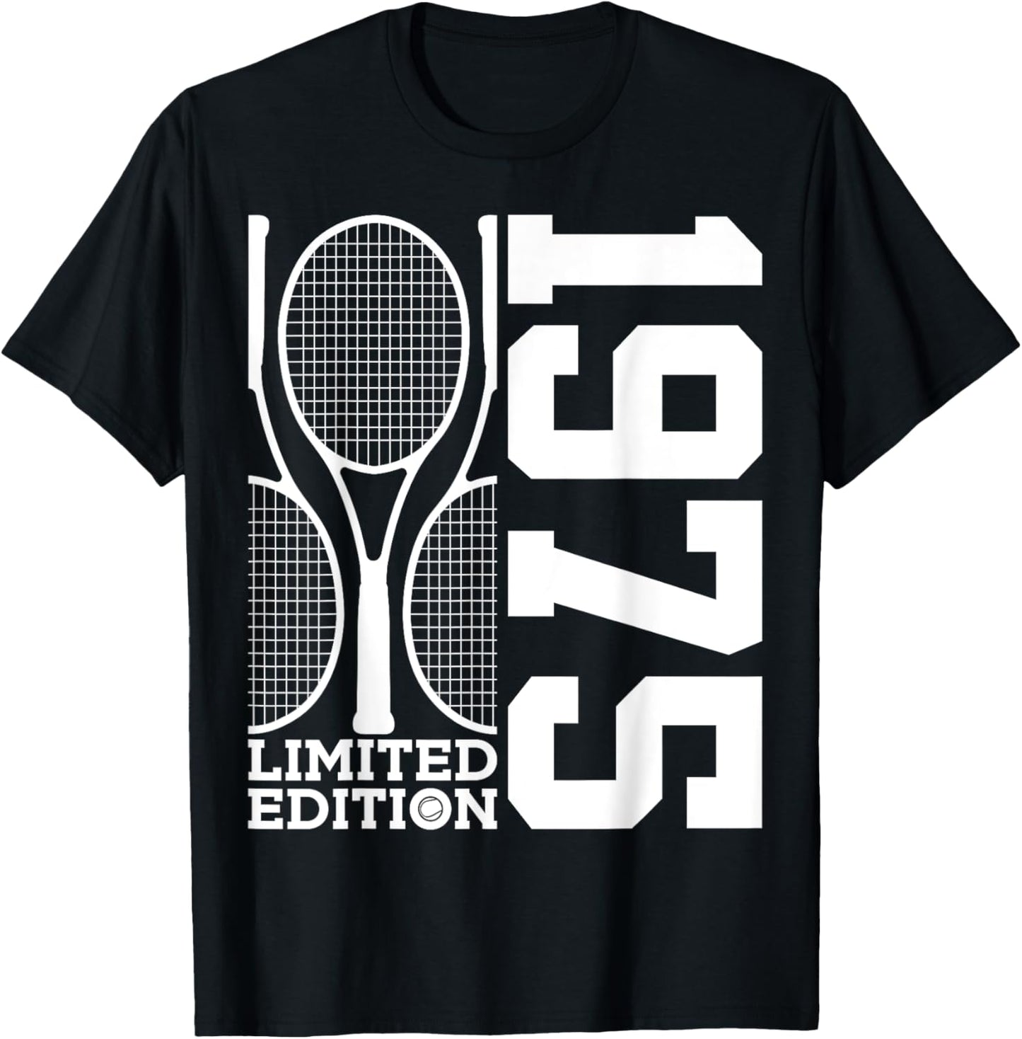50th BIRTHDAY TENNIS LIMITED EDITION 1975 T-Shirt - T-Shirt | Black