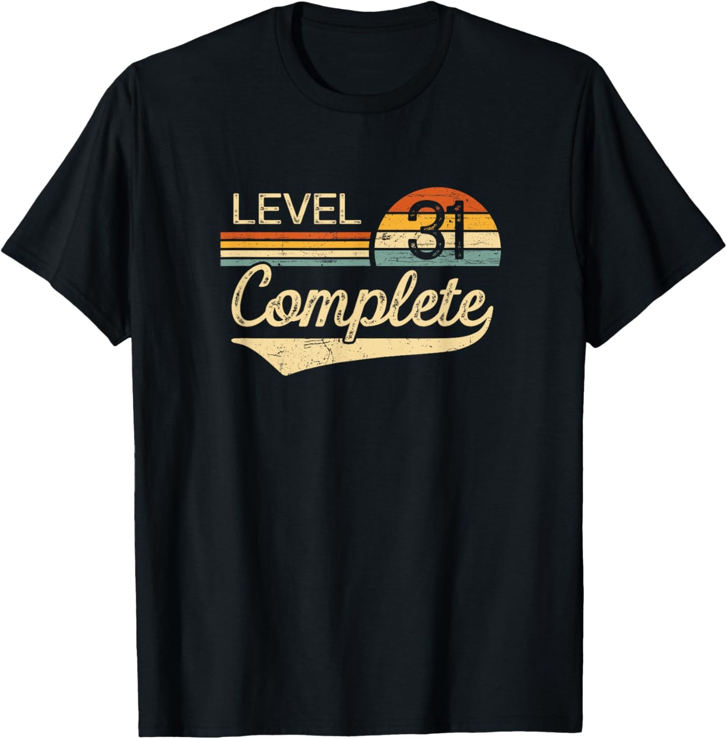 Level 31 Complete Vintage 31st Wedding Anniversary T-Shirt - T-Shirt | Black