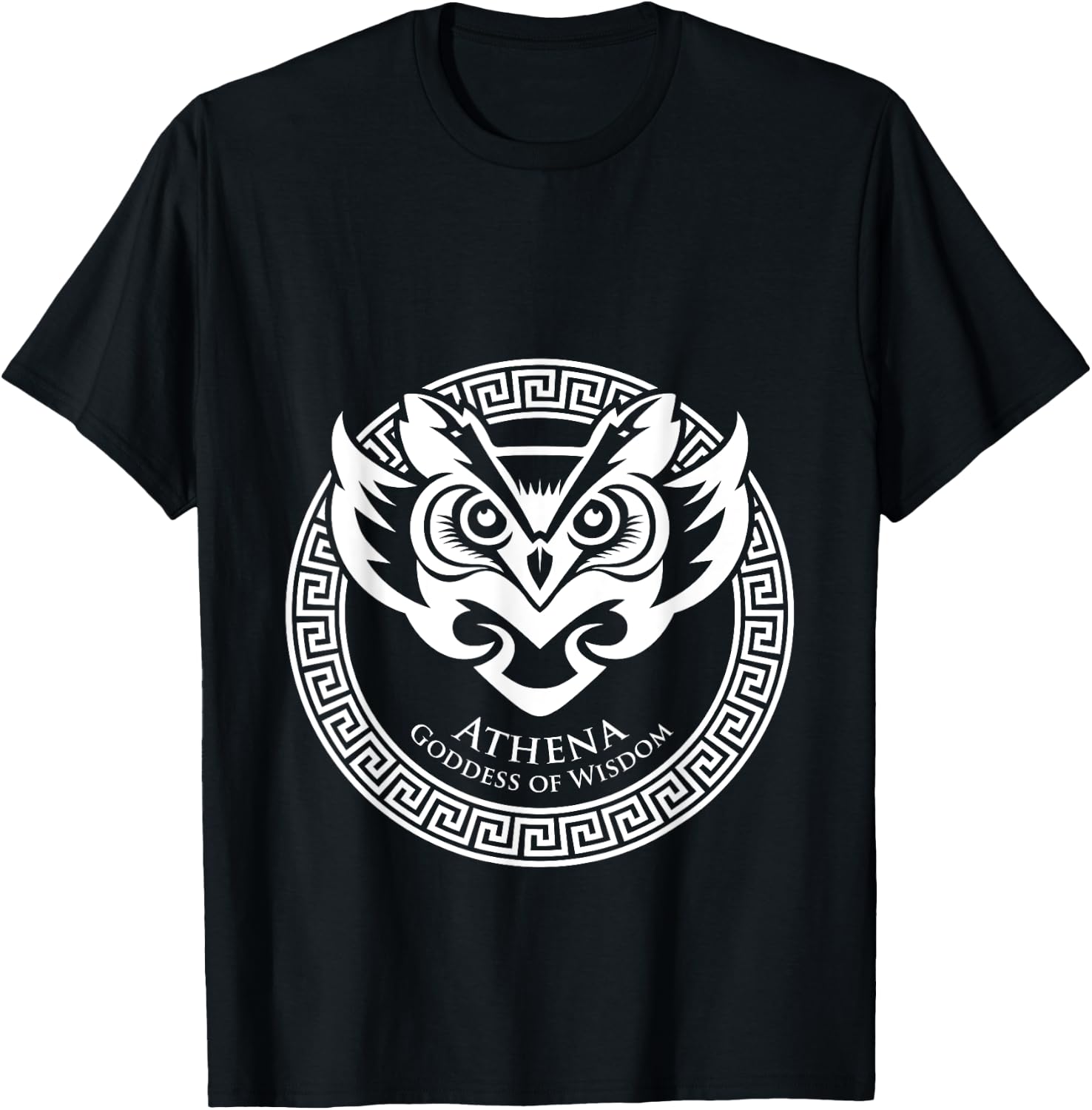Goddess of Wisdom Athena Shirt Greek Mythology | Athena T-Shirt - T-Shirt | Black