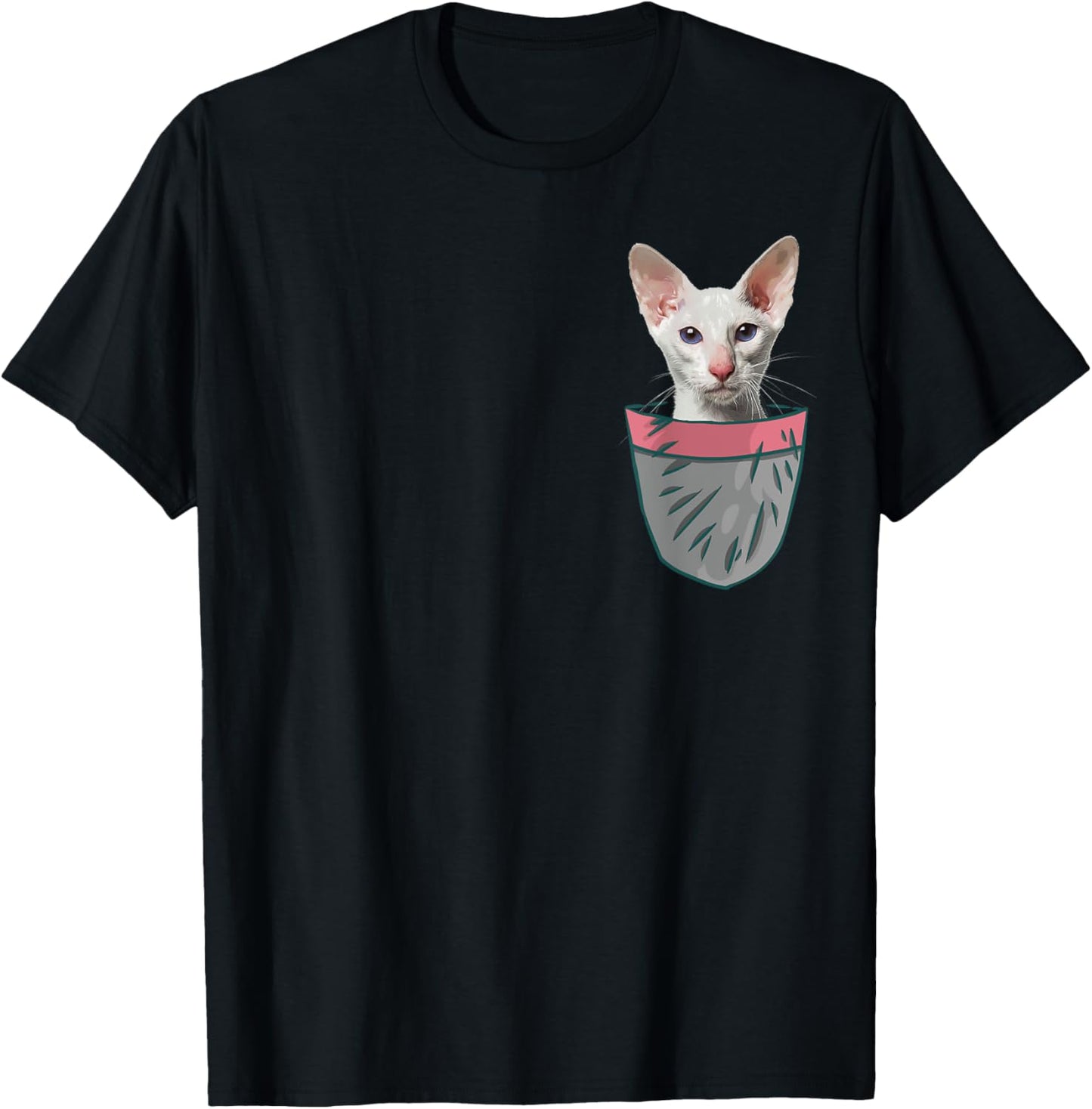 Oriental Shorthair My Your Pocket Kitty T-Shirt - T-Shirt | Black