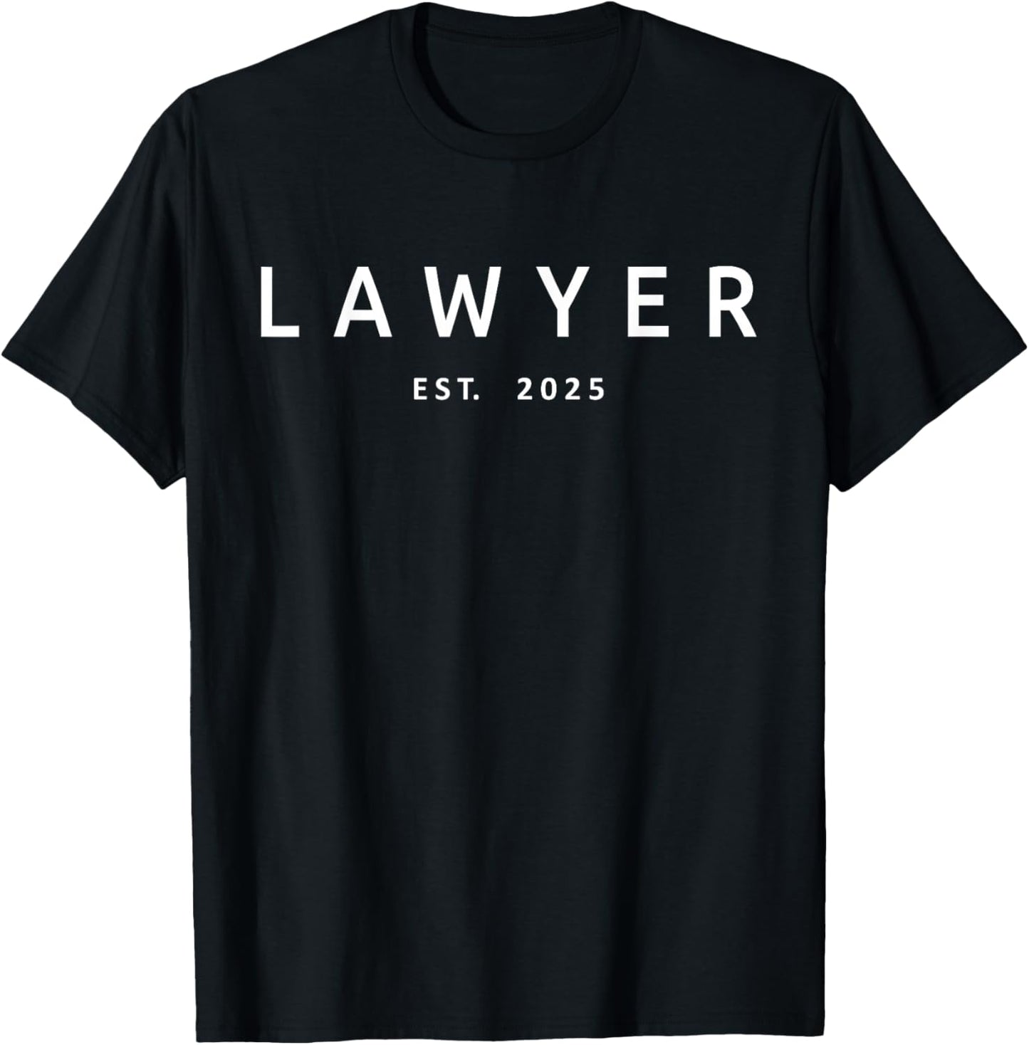 Avocat Est. 2025 Hommes Femmes Avocat Law School Graduation T-Shirt - T-Shirt | Black