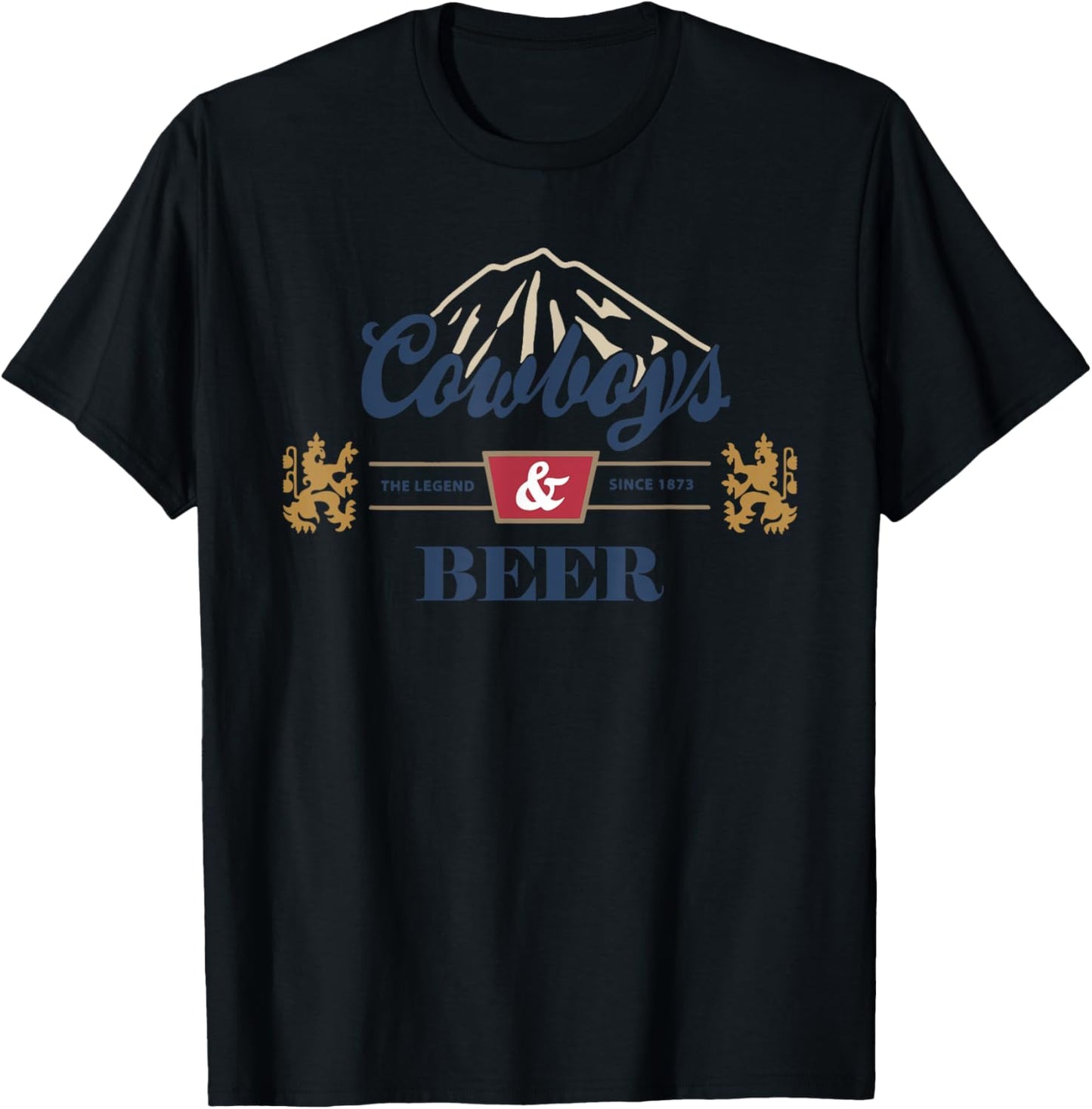 Cowboys and Beer, Cowboys & Beer T-Shirt - T-Shirt | Black