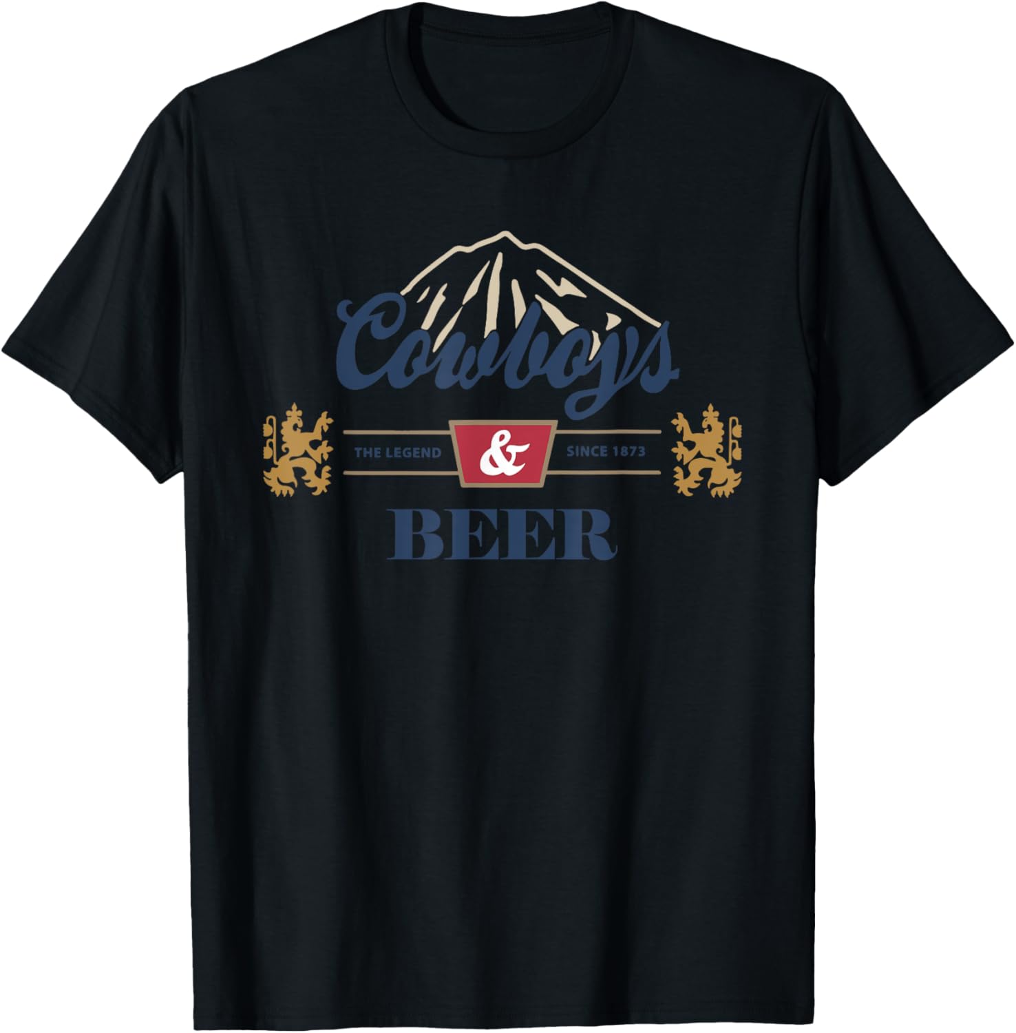 Cowboys and Beer, Cowboys & Beer T-Shirt - T-Shirt | Black