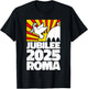 Jubilee 2025 Roma Vatican Peace Dove Red Yellow Sunrise T-Shirt - T-Shirt | Black