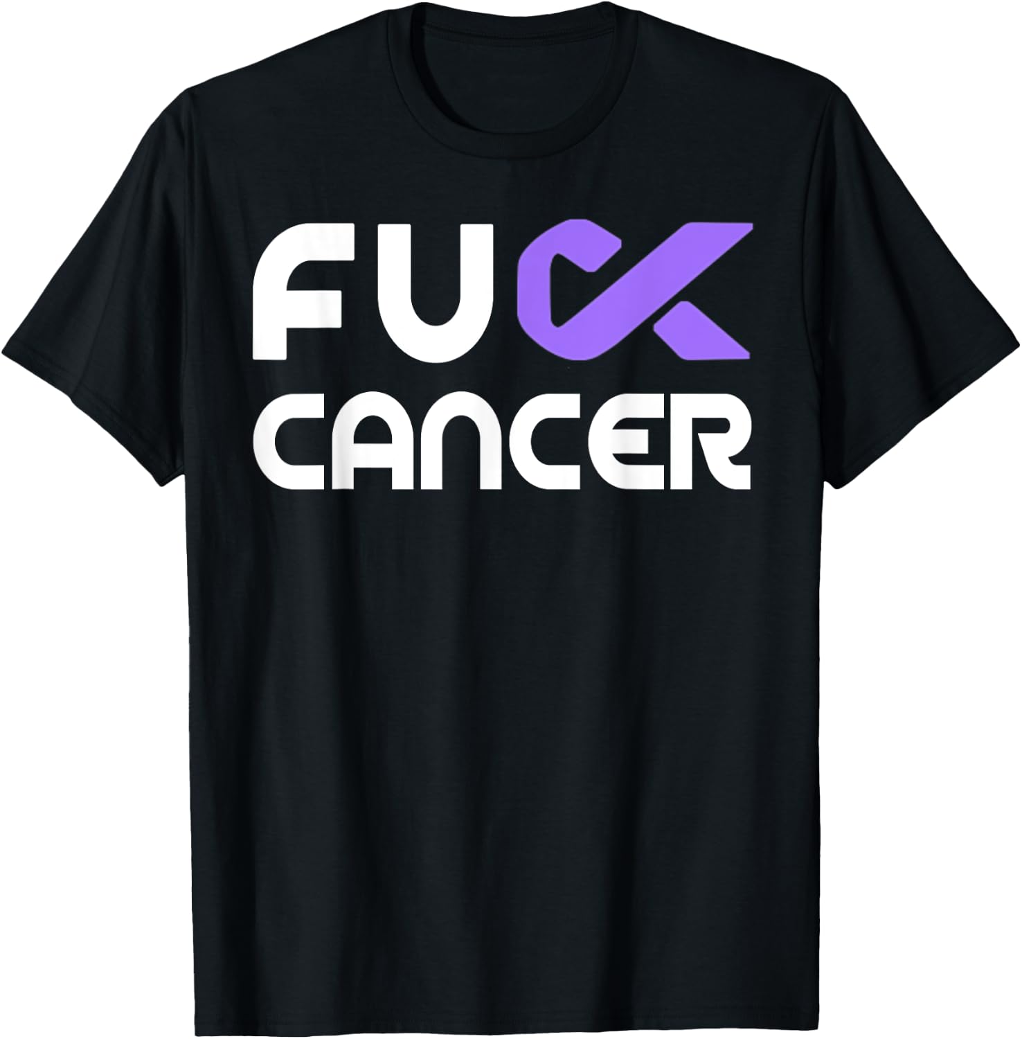 Fuck Cancer - Fuck Pancreatic Cancer Awareness T-Shirt - T-Shirt | Black