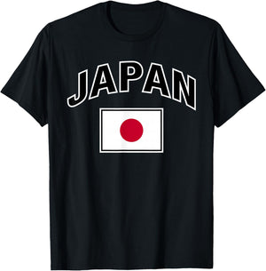Japan Flag Proud Japanese T-Shirt - T-Shirt | Black