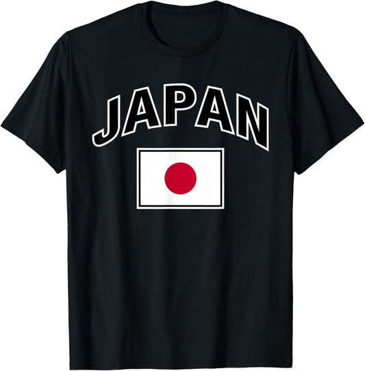 Japan Flag Proud Japanese T-Shirt - T-Shirt | Black
