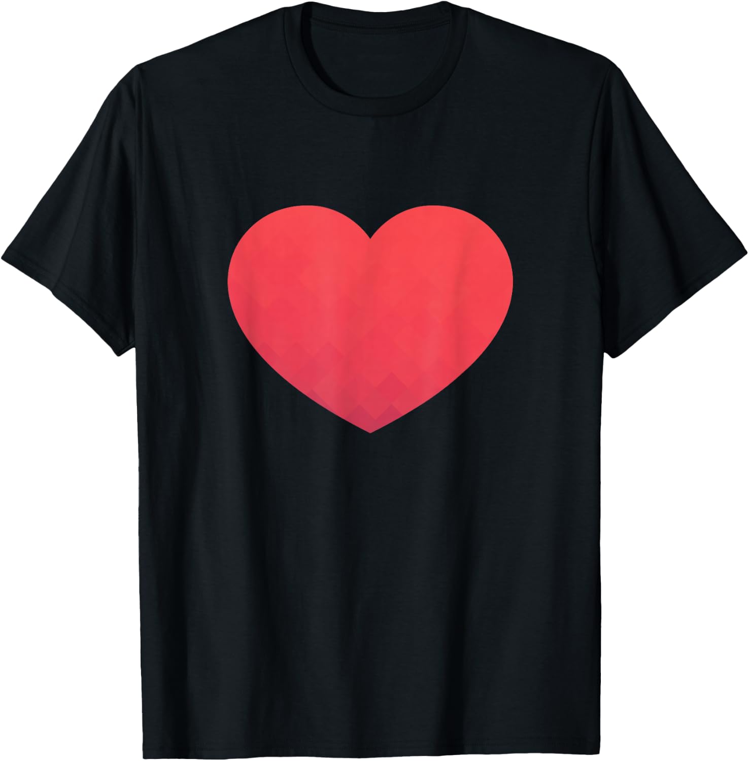 Heart Valentines Day Shirt - Graphic Novelty Love Heart T-Shirt - T-Shirt | Black