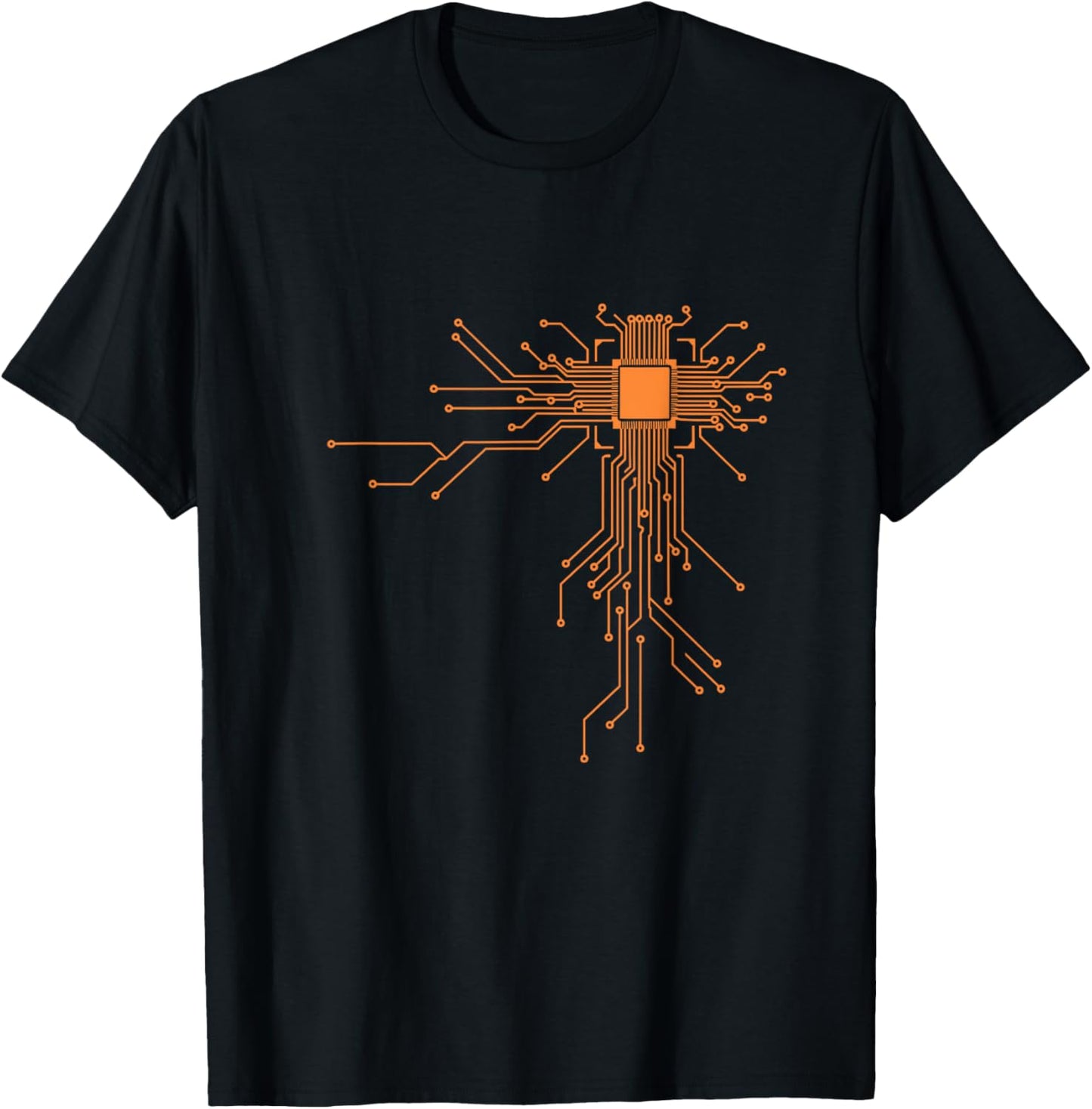 Cool Computer Geek Youth with CPU Gaming Programmer Apparel T-Shirt - T-Shirt | Black
