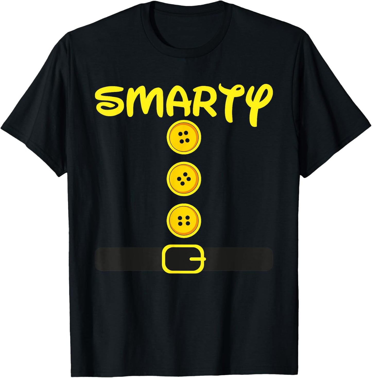 Smarty Dwarf Costume Color Family Matching Dwarf Halloween T-Shirt - T-Shirt | Black