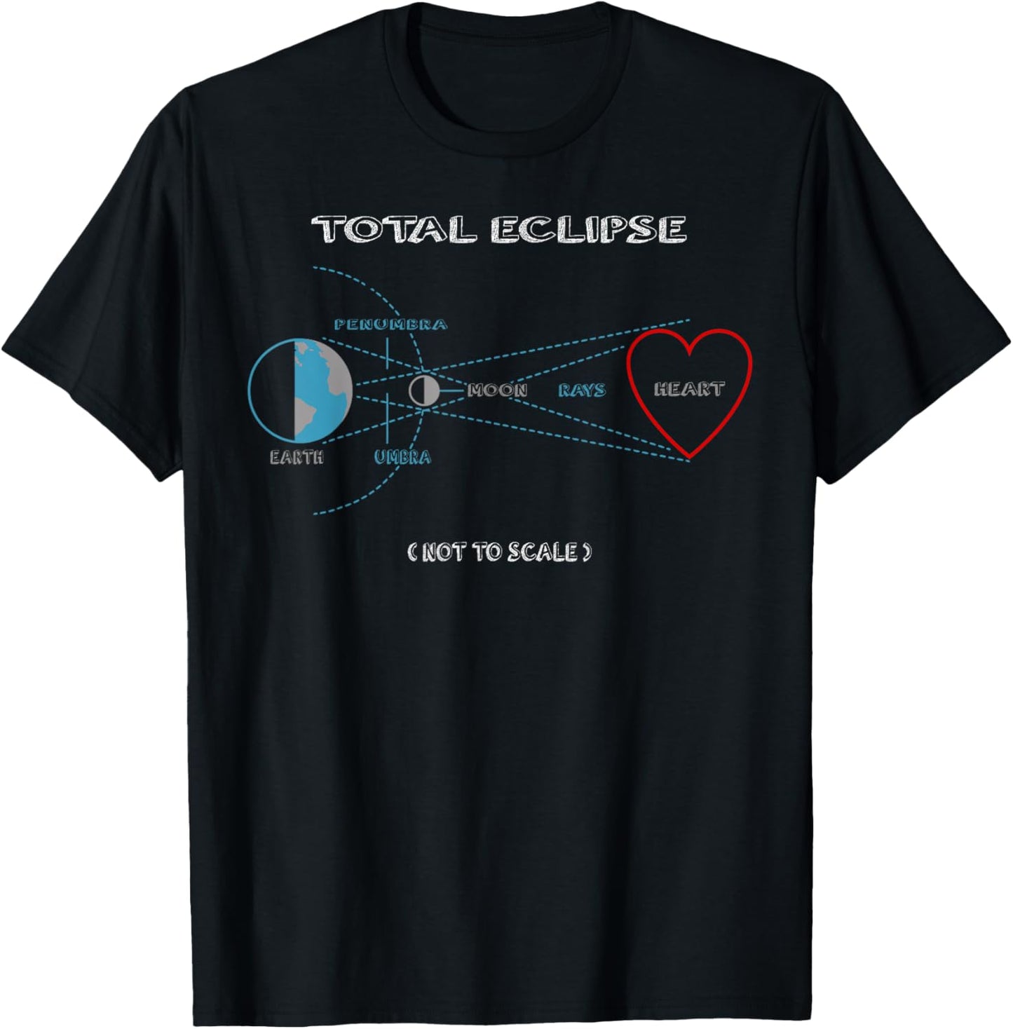 Total Eclipse Of The Heart Love Awesome Gift T-Shirt - T-Shirt | Black