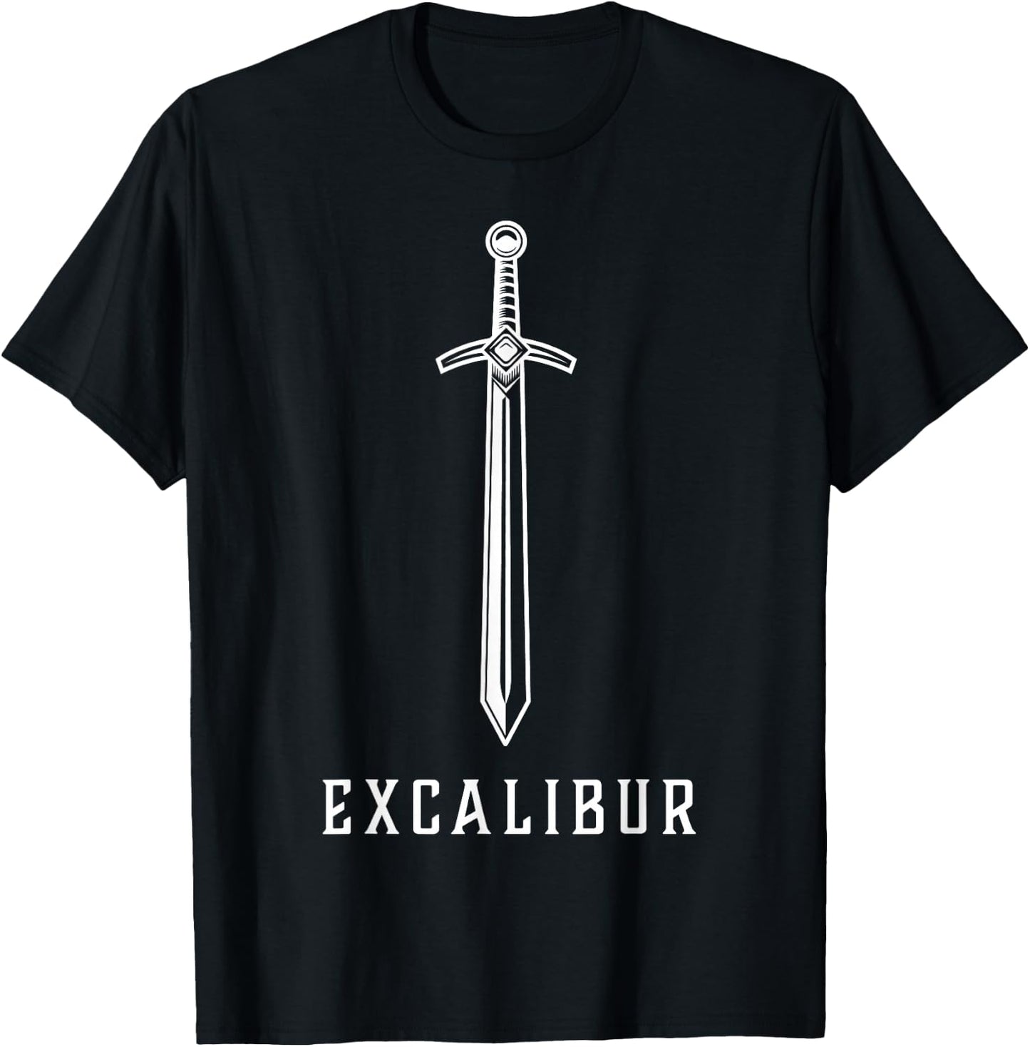 Excalibur The Legendary Sword in the Stone of King Arthur T-Shirt - T-Shirt | Black
