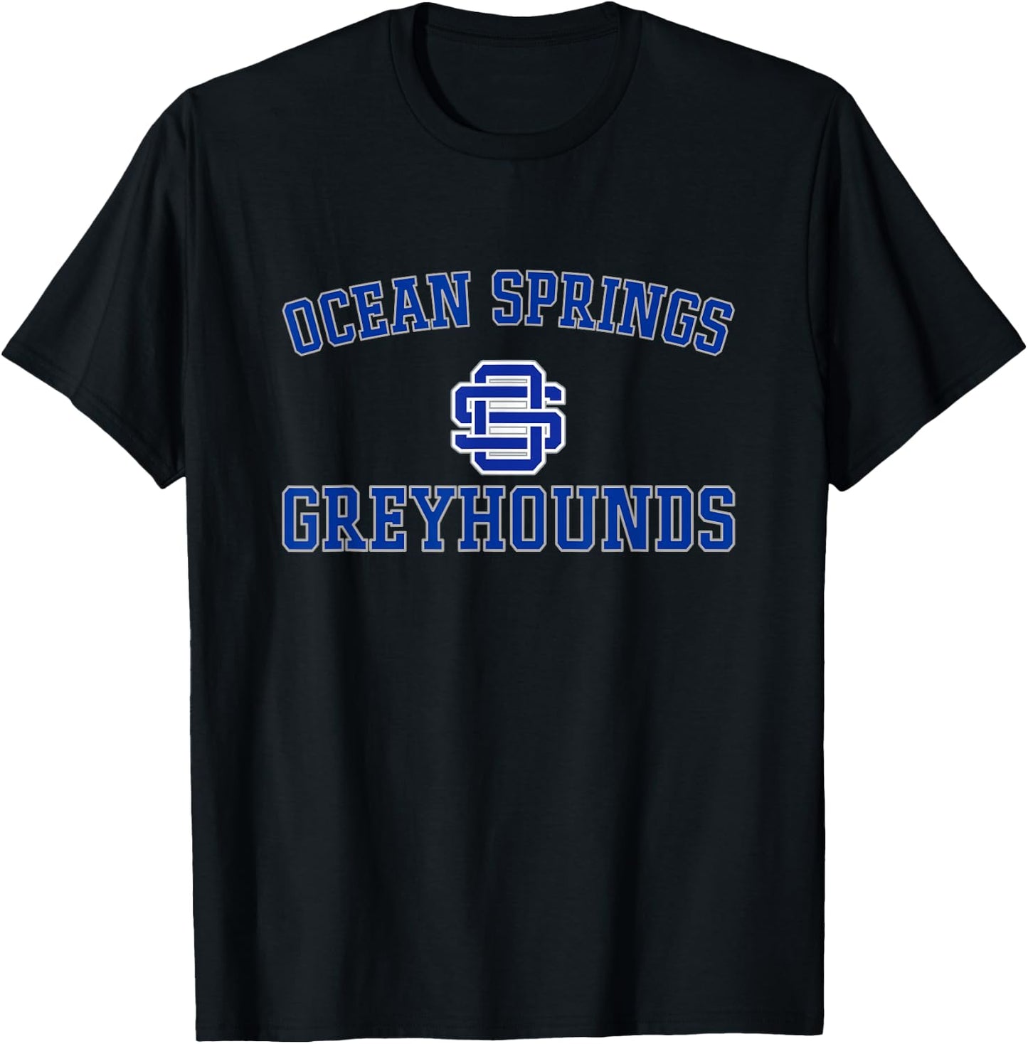 Ocean Springs Greyhounds Logo Varsity HS T-Shirt - T-Shirt | Black