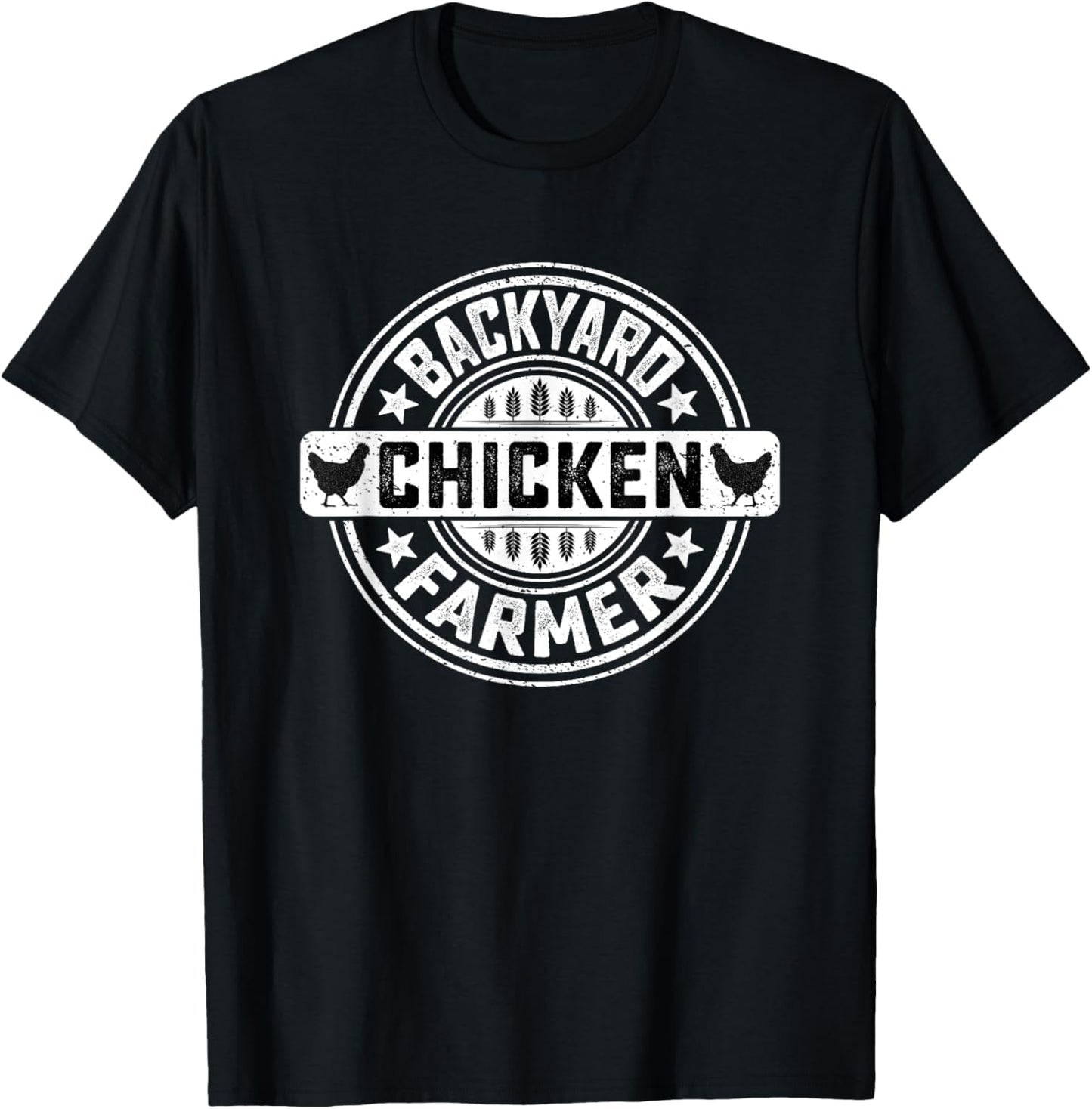 Backyard Chicken Farmer - Farming Chicken Owner Pet Farmer T-Shirt - T-Shirt | Black