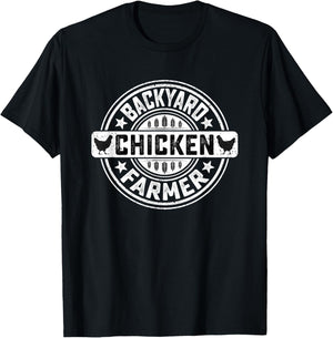 Backyard Chicken Farmer - Farming Chicken Owner Pet Farmer T-Shirt - T-Shirt | Black
