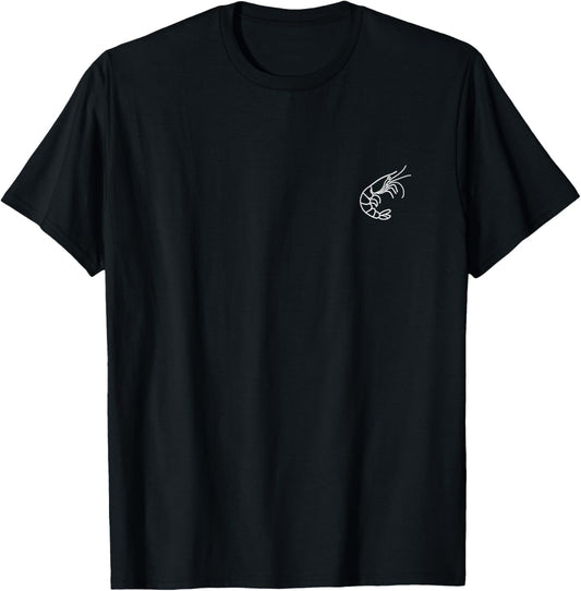 Kleine Krebstiergarnele minimalistische, einfache Garnele T-Shirt - T-Shirt | Black