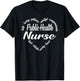 Public Health Nurse Heart Word Cloud T-Shirt - T-Shirt | Black