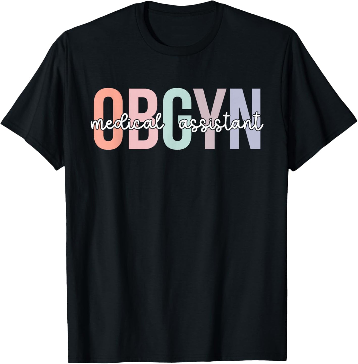 OBGYN Medical Assistant Boho OB-GYN Medical Assistant T-Shirt - T-Shirt | Black