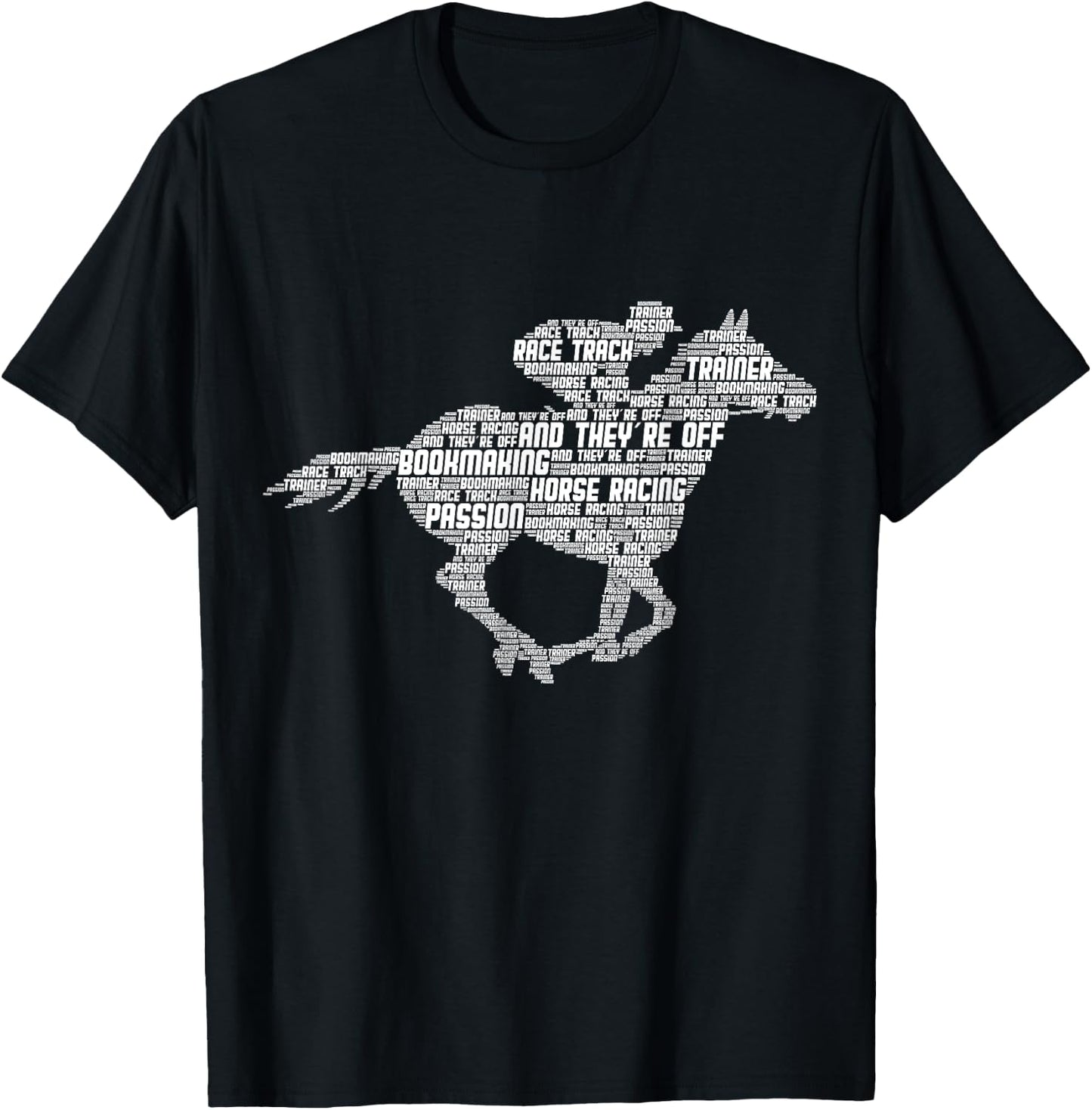 Horse Racing Jockey Derby Men T-Shirt - T-Shirt | Black