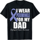 I Wear Periwinkle For My Dad Esophageal Cancer Awareness T-Shirt - T-Shirt | Black