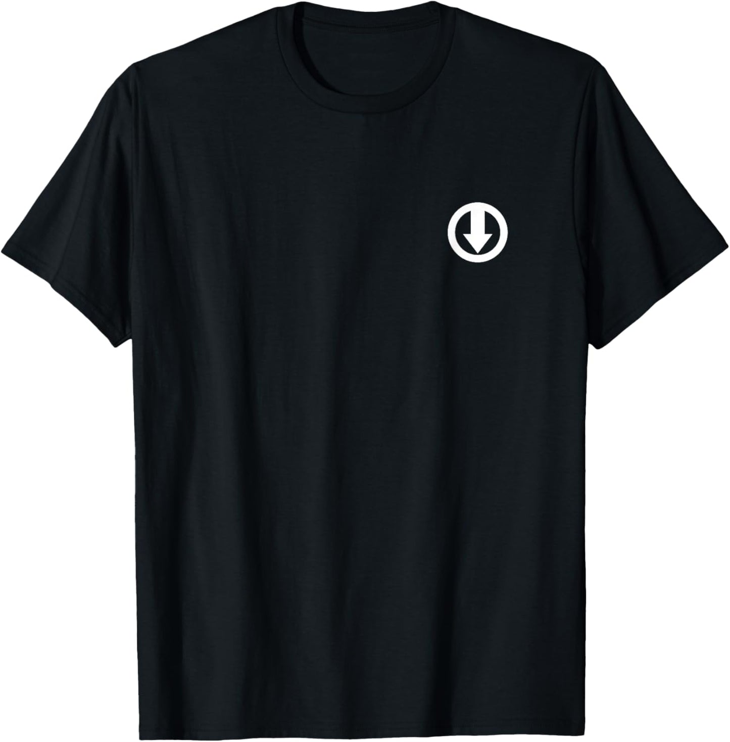 Subtle Male Chastity Logo, White T-Shirt - T-Shirt | Black