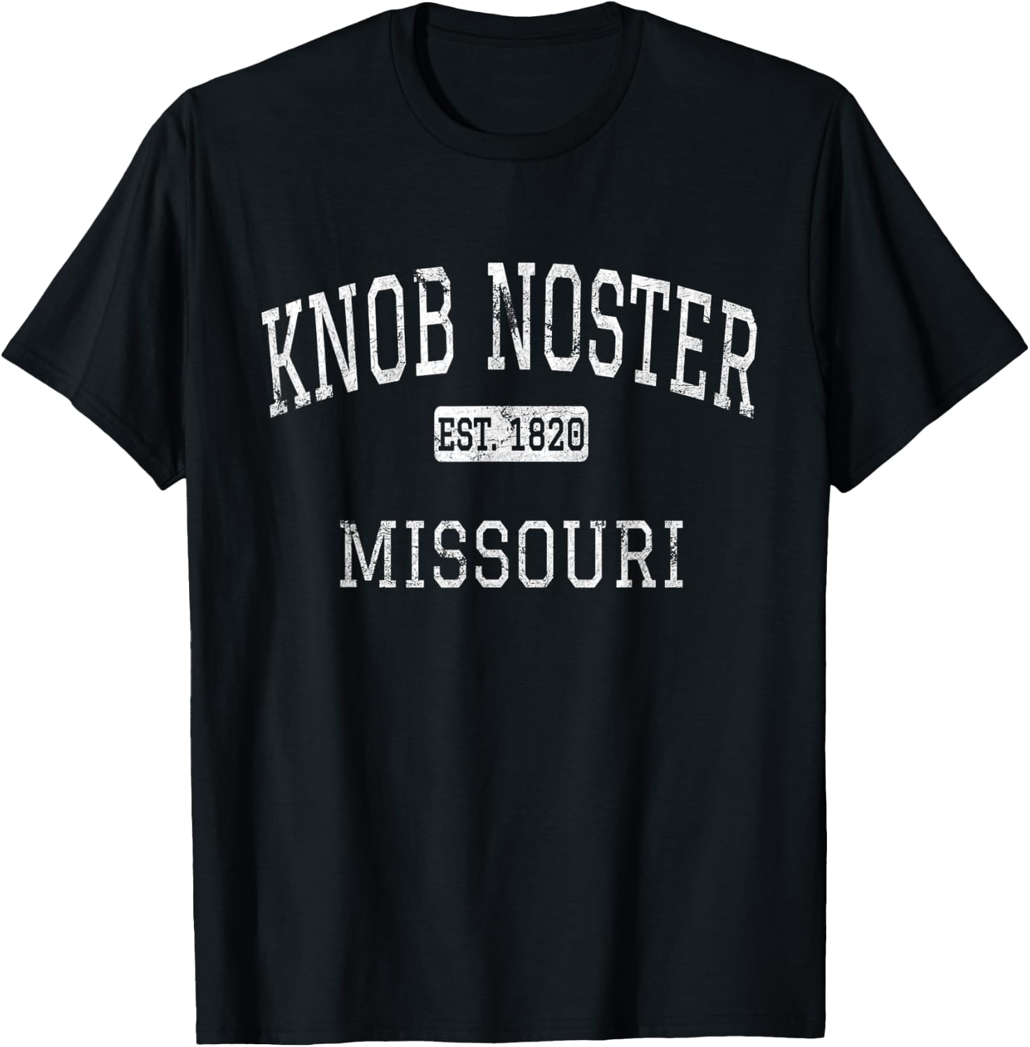 Knob Noster Missouri MO Vintage T-Shirt - T-Shirt | Black