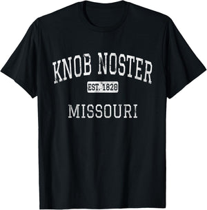 Knob Noster Missouri MO Vintage T-Shirt - T-Shirt | Black